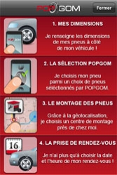 Popgom : achetez vos pneus de voiture directement sur l'iPhone